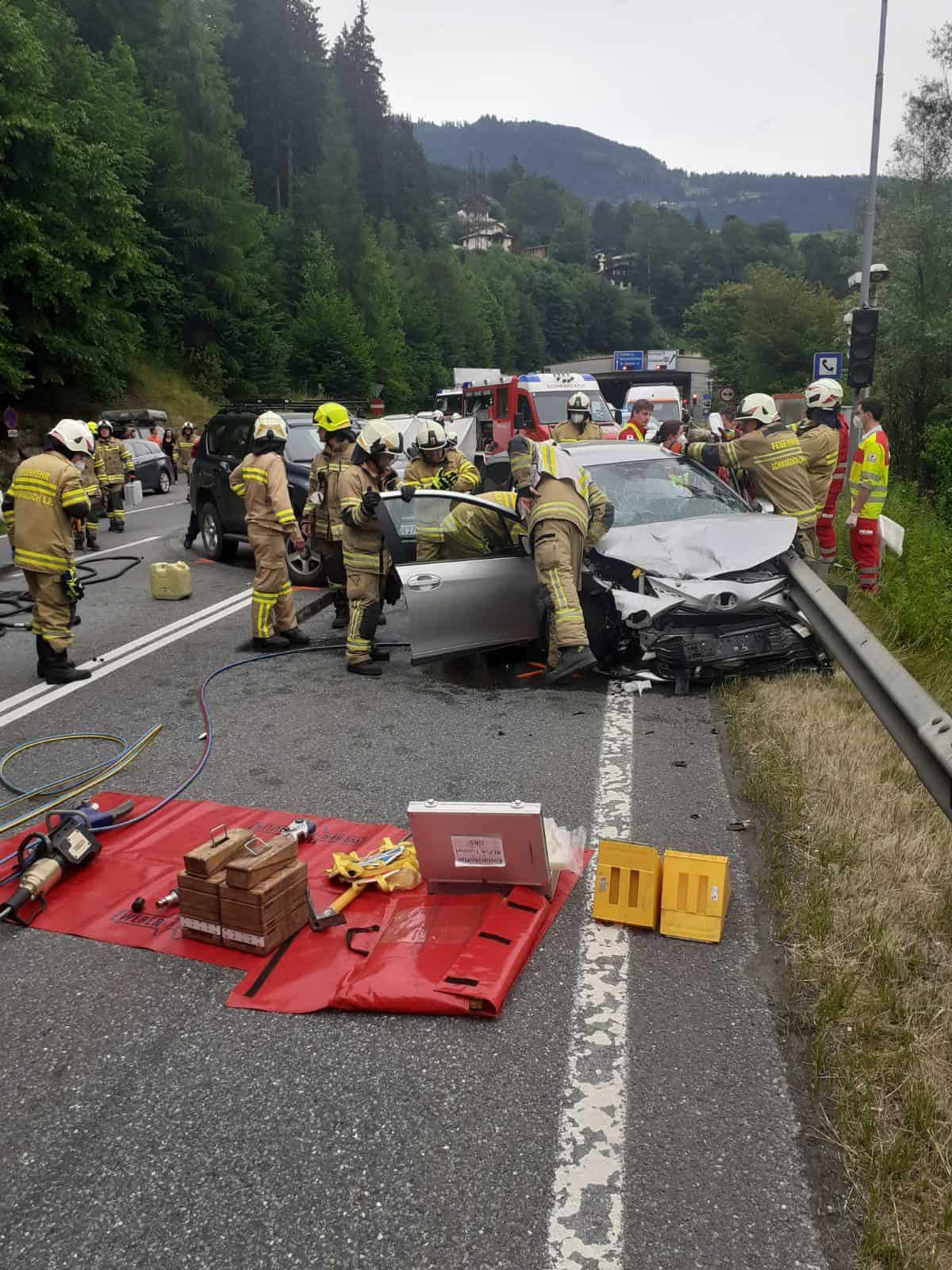 04.07.2021-Verkehrsunfall-Schwarzach-©Ff-Schwarzach-2