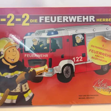 Kinderbuch 1-2-2 Die Feuerwehr herbei