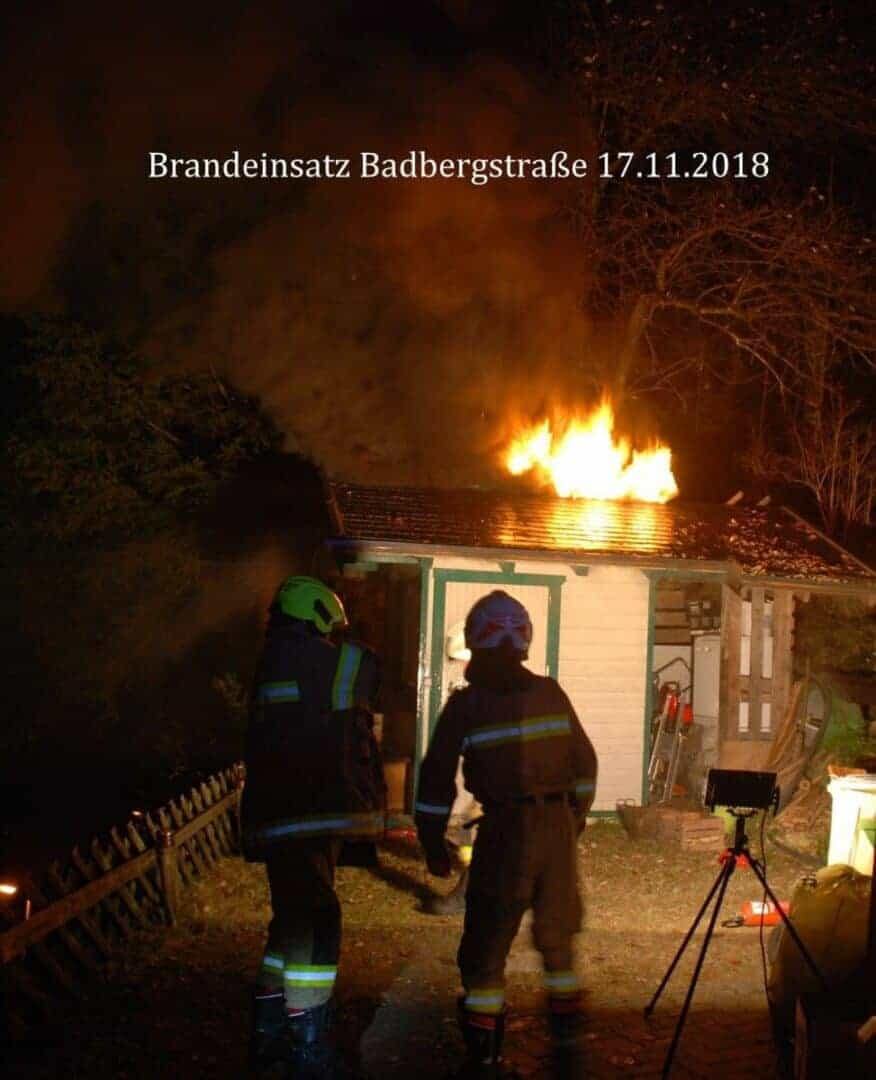 Brand einer Gartensauna in Bad Gastein