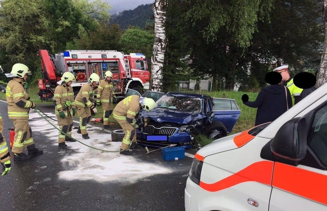 Verkehrsunfall auf B311 in Saalfelden