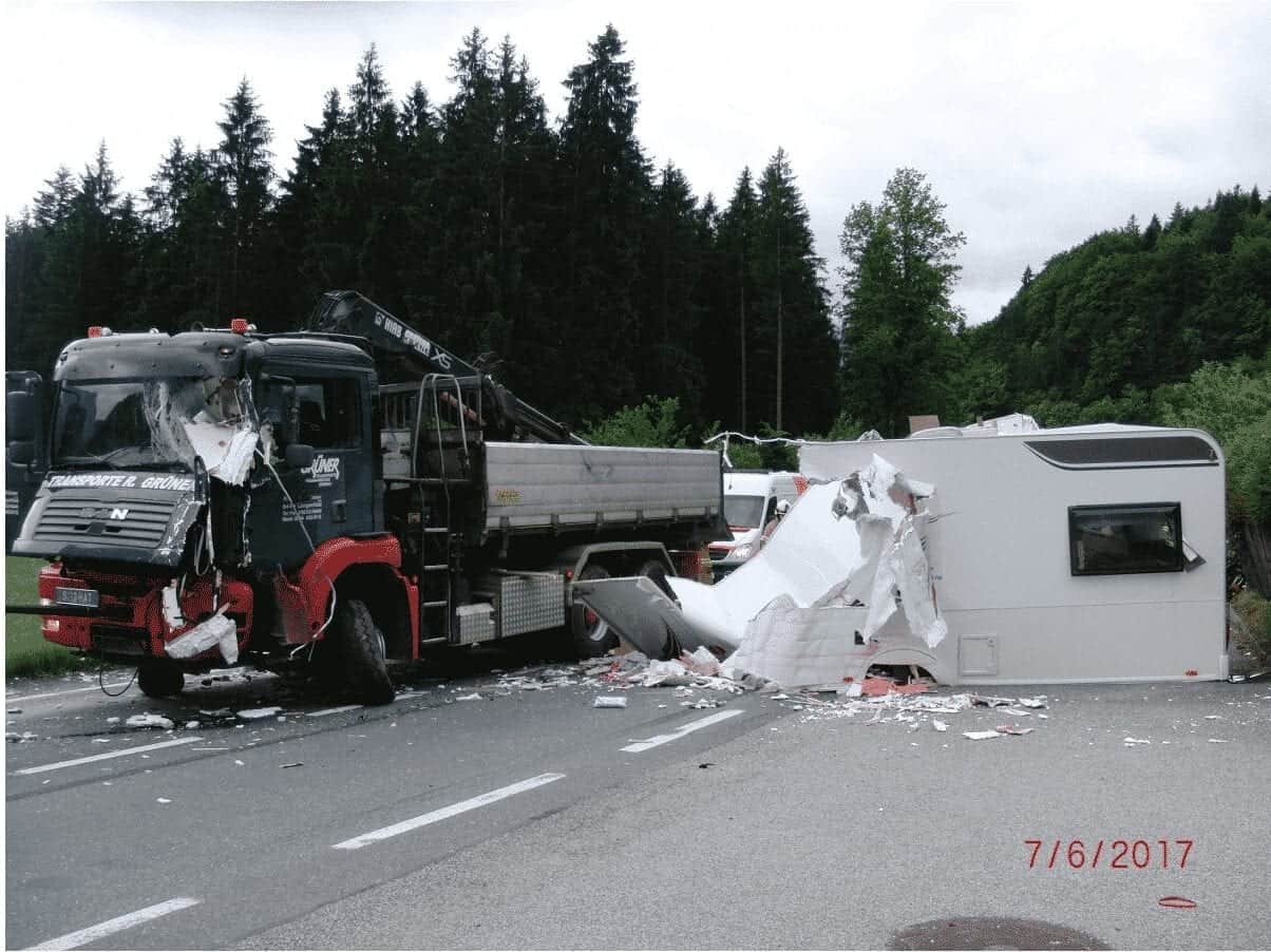 Verkehrsunfall in Lofer bei der B178