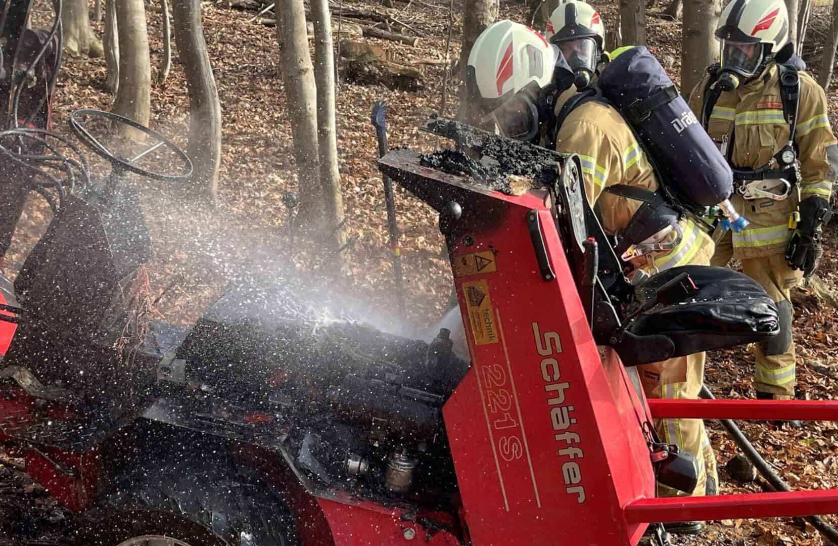 Feuerwehr Henndorf verhindert Waldbrand