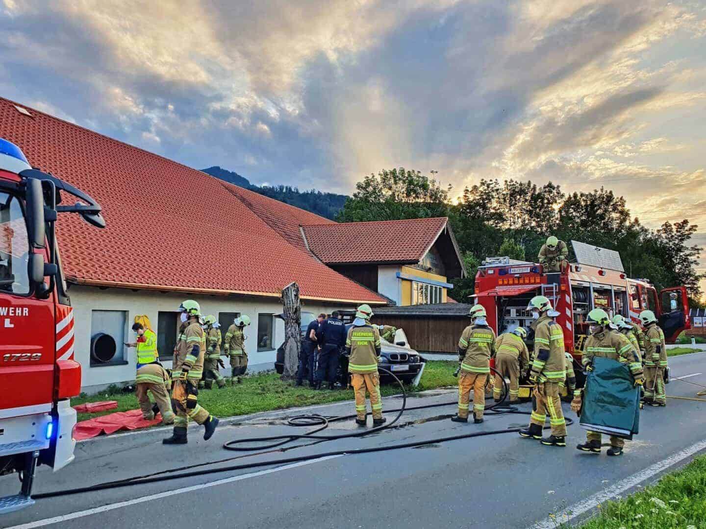 Schwerer Verkehrsunfall in Kuchl