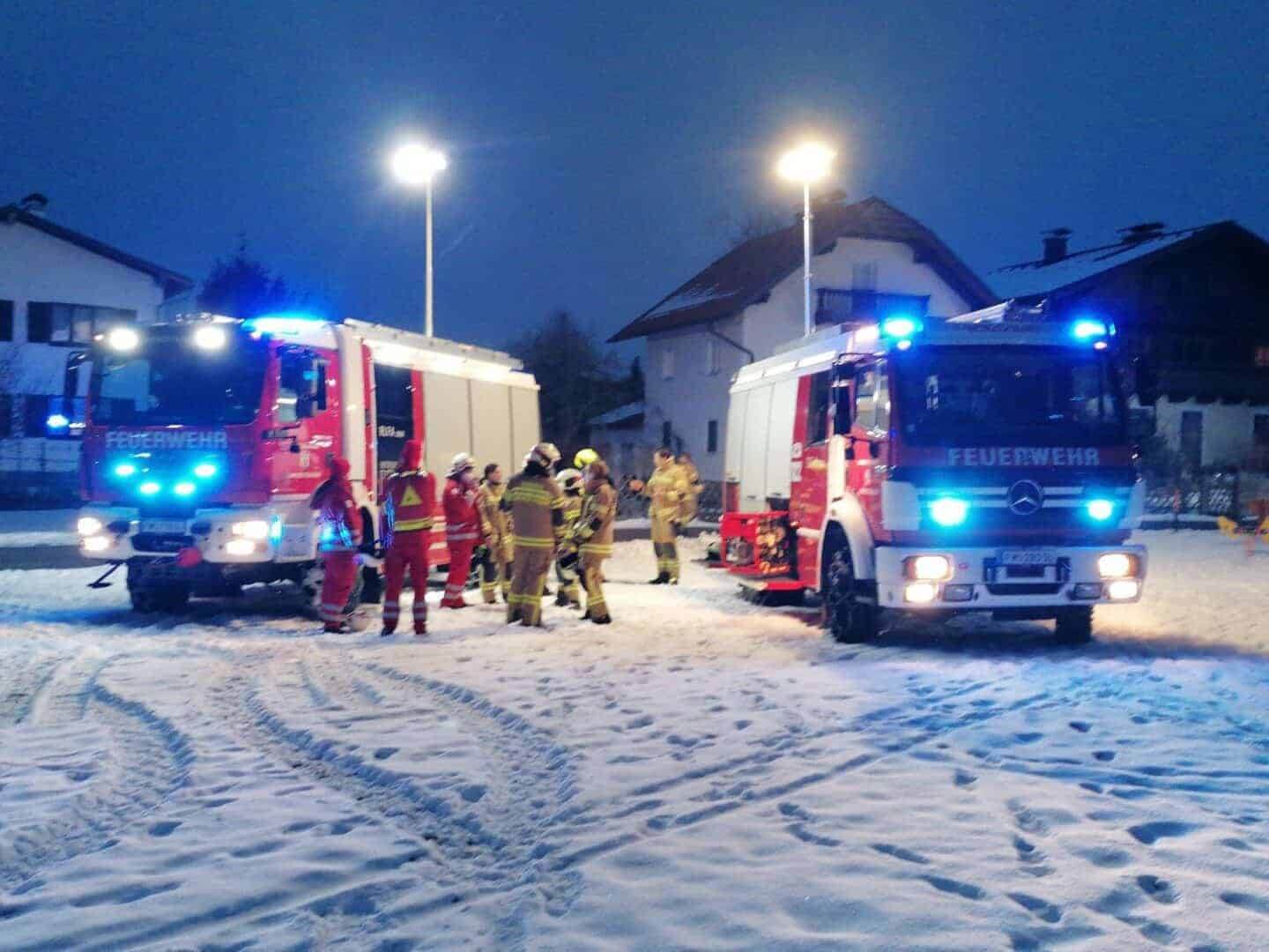 Arnsdorf: Brand in Bürogebäude