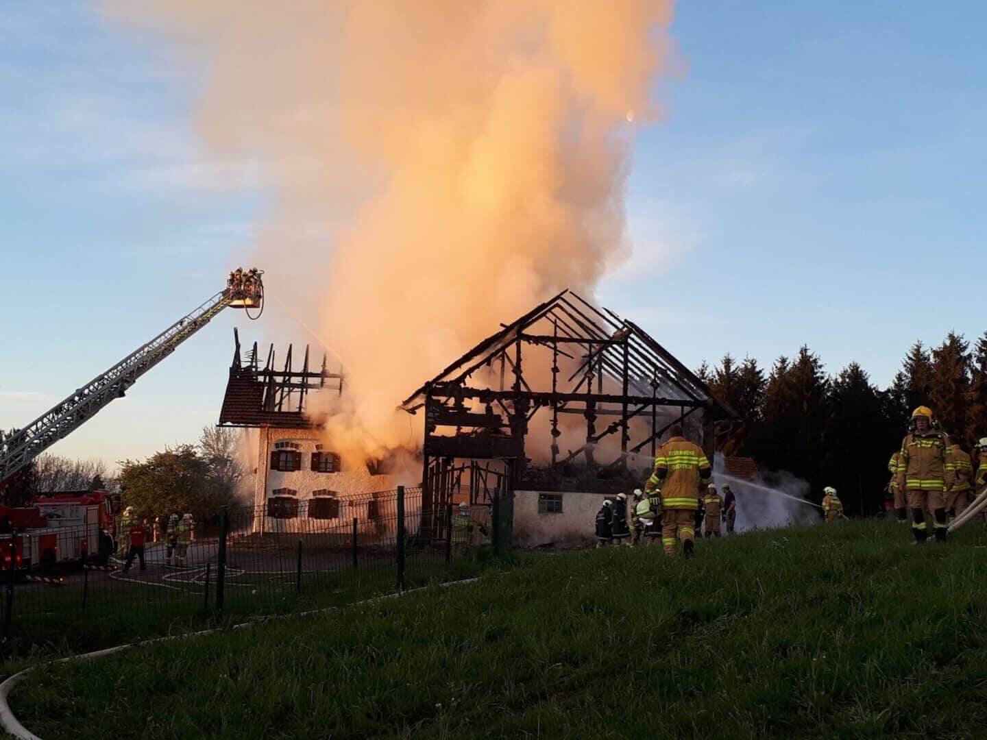 Großbrand in Seeham