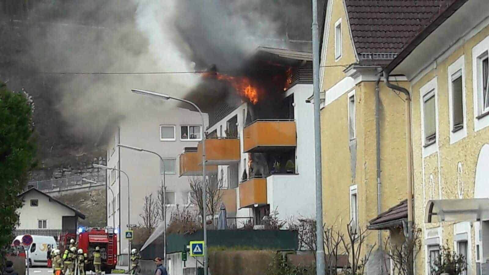 Wohnhausbrand am 10.März in Hallein