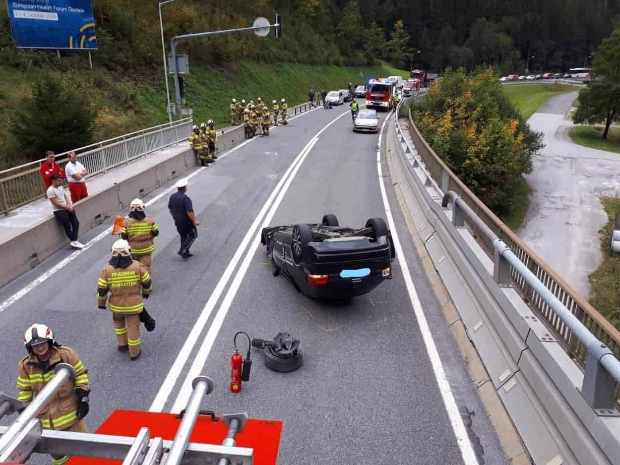 Verkehrsunfall in Dorfgastein auf der B167