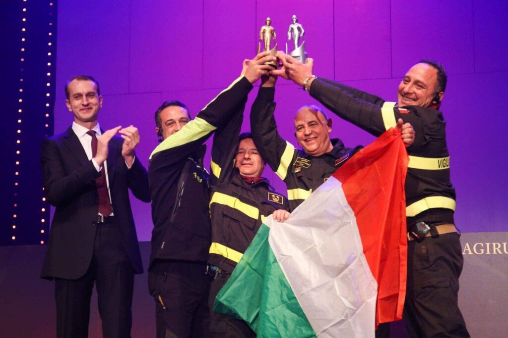 Pic International Firefighting Team at the Award Ceremony
