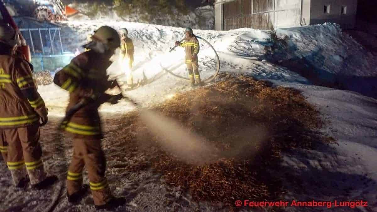 Annaberg: Brandalarm bei Schneesturm