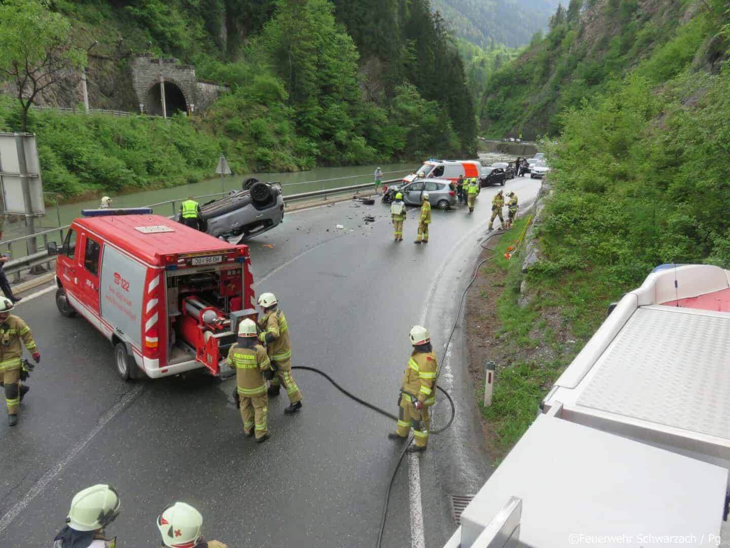 Verkehrsunfall in Schwarzach auf der B 311
