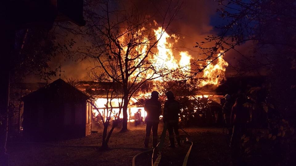 Brand einer Holzhütte in Elixhausen