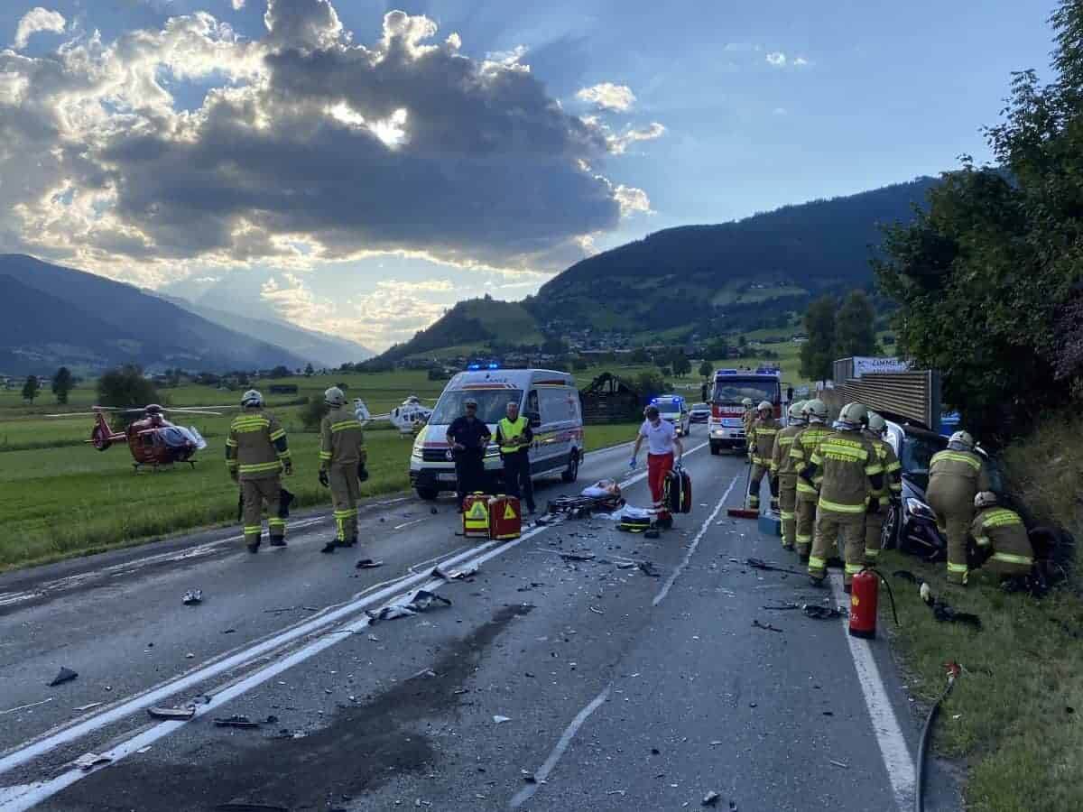 Verkehrsunfall in Piesendorf auf der B168