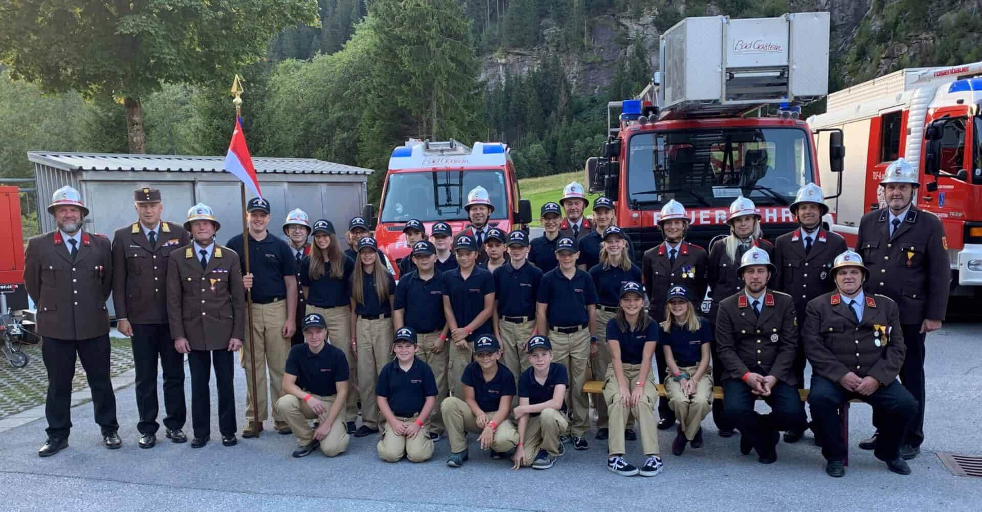 Feuerwehrjugend- Wimpelsegnung bei der Feuerwehrjugend in Bad Gastein