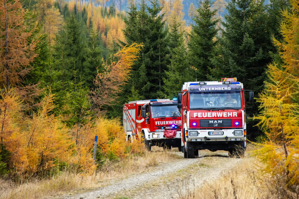 Waldbrandübung am Schwarzenberg (Lungau)