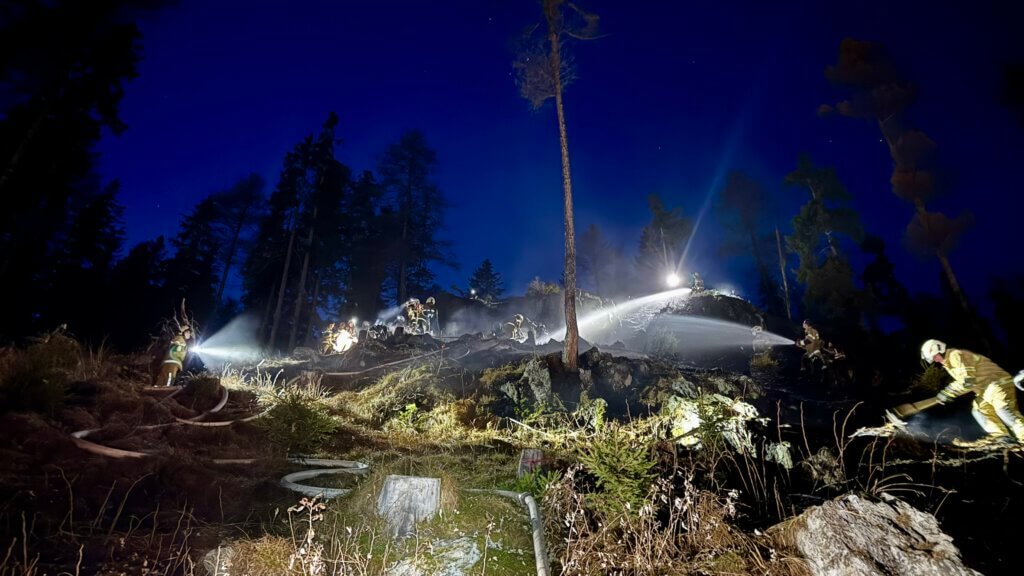 Waldbrand in Mariapfarr